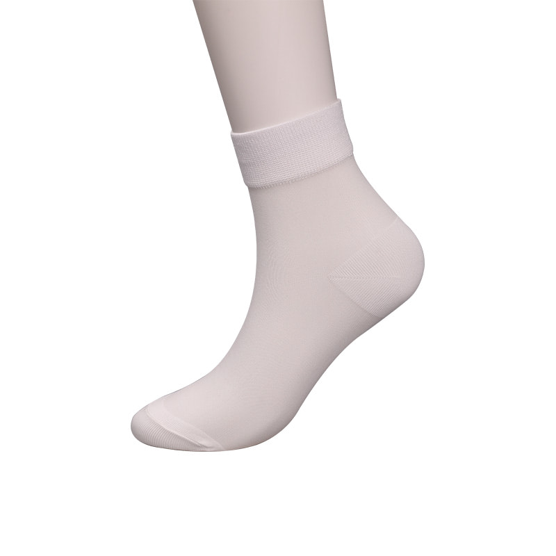 Модные прозрачные нейлоновые шелковые хлопчатобумажные женские носки Тонкие нейлоновые прозрачные шелковые женские носки Женские носки из хрустального шелка WSD1946