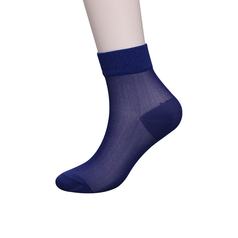 Модные прозрачные нейлоновые шелковые хлопчатобумажные женские носки Тонкие нейлоновые прозрачные шелковые женские носки Женские носки из хрустального шелка WSD1946