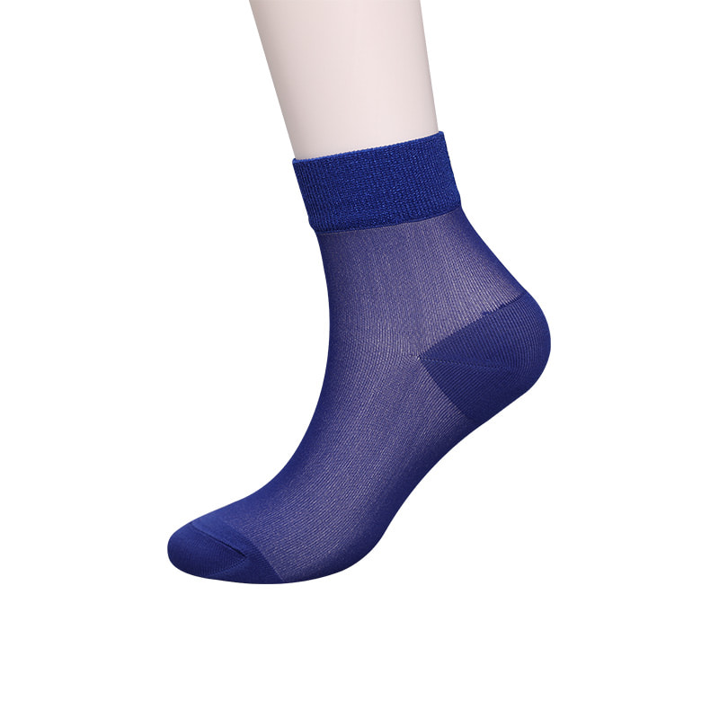 Модные прозрачные нейлоновые шелковые хлопчатобумажные женские носки Тонкие нейлоновые прозрачные шелковые женские носки Женские носки из хрустального шелка WSD1946