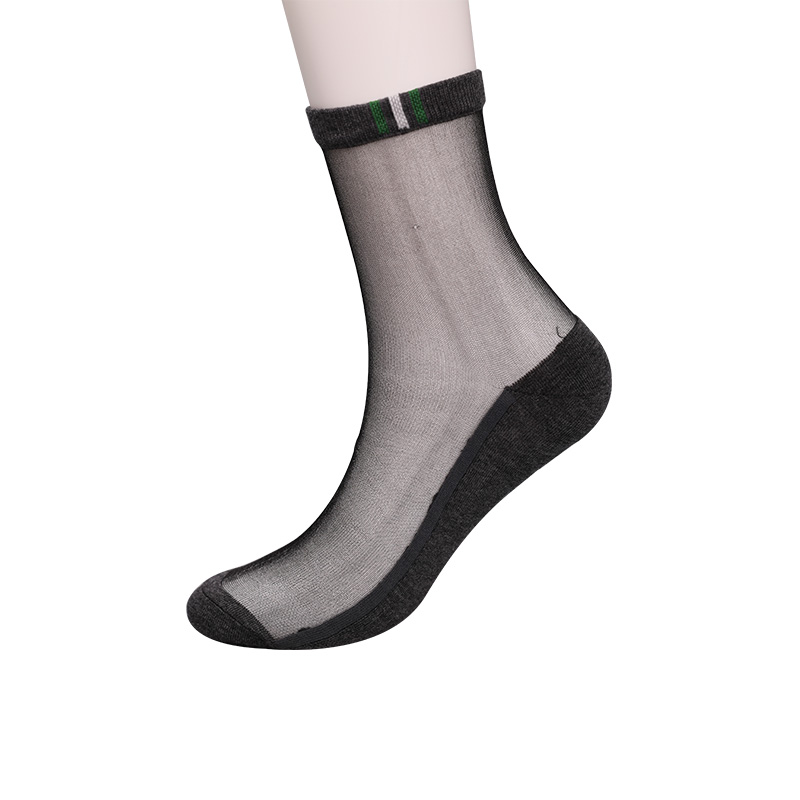 Модные повседневные весенне-летние мужские чулки с хлопковой подошвой Luokou, мужские чулки в вертикальную полоску с цветами на нескользящей подошве WSD2711