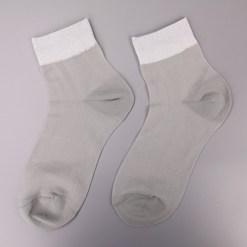 Модные прозрачные нейлоновые шелковые хлопчатобумажные женские носки Тонкие нейлоновые прозрачные шелковые женские носки Женские носки из хрустального шелка WSD1946