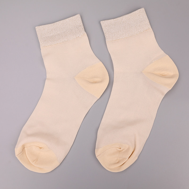 Модные прозрачные нейлоновые шелковые хлопчатобумажные женские носки Тонкие нейлоновые прозрачные шелковые женские носки Женские носки из хрустального шелка WSD1946